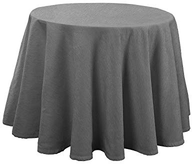 Martina Home Altea, Falda para Mesa Camilla, Color Gris, Redonda 90 Ø