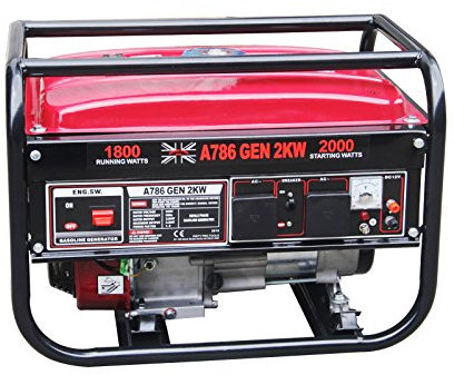 Dirty pro tools Petrol generator 2000 W copper motor 2 KVA/2KW 6.5HP DC Petrol Generator - 12V/50HZ UK PLUG