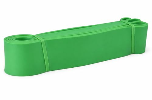 FFitness Widerstandsband, grün, 50–125 lb, 22–55 kg, Breite 4,5 cm, hochwertige Fitnessbänder für Pilates, Yoga, Krafttraining, Physiotherapie und Reha