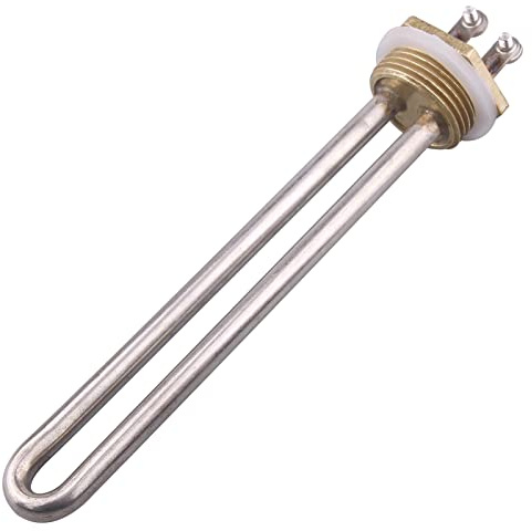 AIICIOO 1 pollice (DN25) BSP 220 V 750 W in acciaio inox, flangia in ottone con diametro 33,2 mm