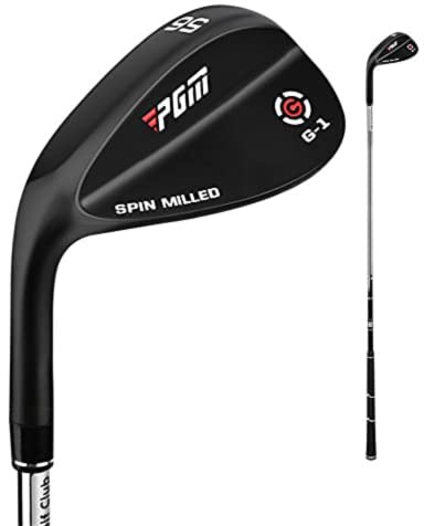 Left Hand Golf Sand Wedge 56 60 Degree Men Women Premium Woman Man Golf Club Pole Steel Golf Club Wedges (black,60 Degree)