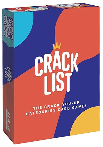 CRACK LIST – Fast-Paced Category Card Game | Ages 10+ | 2–8 Players | 30-Min Game | Fun for Families, Friends & Parties | Great Travel Game & for Game Nights | Kids & Adults