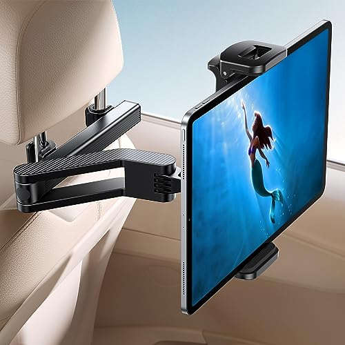 JOYROOM Supporto Tablet Auto Posteriore, Porta iPad Con Braccio di Estensione Pieghevole per iPad/Galaxy Tab/Fire e Tutti i Dispositivi da 4,7-12,9 Pollici