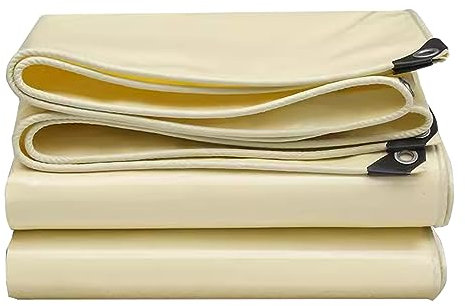 Bâche épaisse et imperméable pour meubles et couvre-sol, multi-usages, beige, tailles : 1 x 1,5 m, 1 x 2 m, 1,2 x 1,5 m, 1,8 x 2,4 m, 2 x 3 m, 3 x 4 m