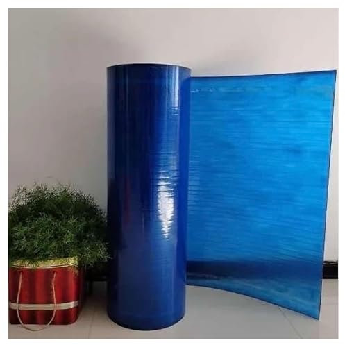 Azul Planchas Transparentes Tejados,Impermeable Placas Transparente,Paneles De Techo De Policarbonato,para Techos,Exterior, Terraza,Jardín,Hojas De Invernadero,Marques(Size:100 cmx100 cm(2.62x3.3 ft))
