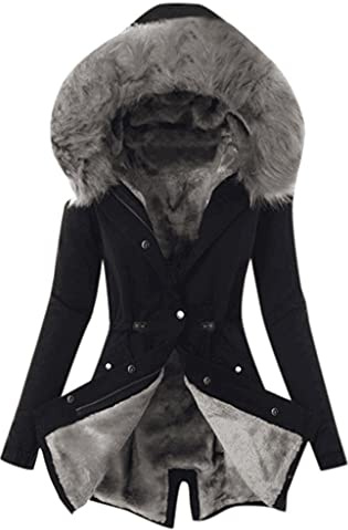 Polaire Femme Matelassée Veste Chaude Manteaux Capuche Sport Interieur Chauffante Vetement Hiver Chaud Grande Taille Manteaux Pyjama Chic Polaire Femme Chaude Gris foncé XXL