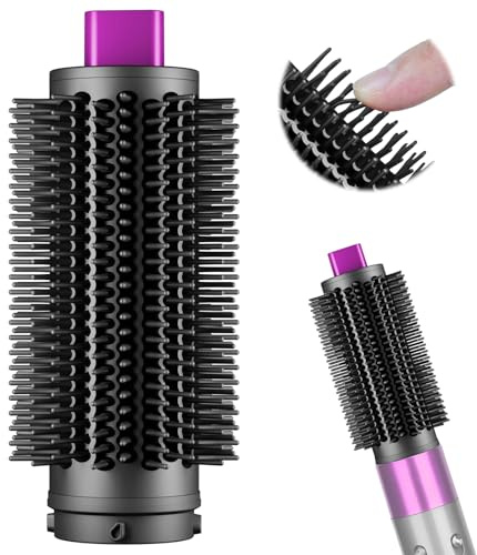 ZEPHBLOW Upgraded Round Volumizng Brush for Dyson Airwrap, Round Brush Attachment Compatible with Airwrap HS01/05/08, Flexible Bristles for Root Lift Volume Frizz Control Styling Volumizing, Rose