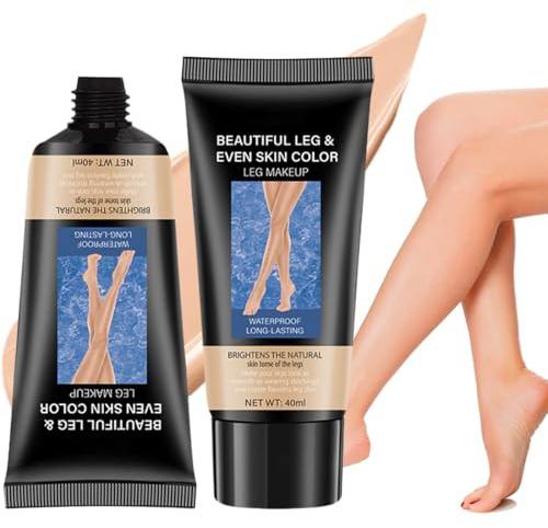 2 Pezzi Crema per Tatuaggi, per il Trucco delle Gambe Impermeabile senza Trasferimento, Copertura del Tatuaggio, Impermeabile, per Vene Varicose, Trucco per Coprire Cicatrici su Gambe e Corpo