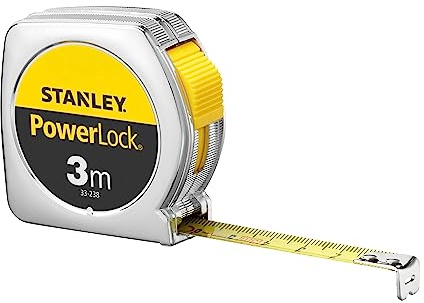 Stanley 0-33-238 Powerlock Tape Measure, Silver, 3 m/12.7 mm