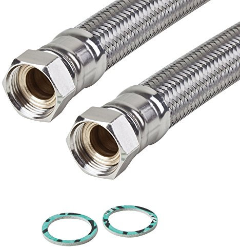 Panzerschlauch, Flexschlauch, DN13, beidseitig IG 1/2'ÜM, versch. Längen, Heizung Solar Wasser, mit Edelstahl Umflechtung