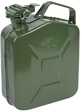 5 Litre Metal Jerry Can for Petrol or Diesel Fuel