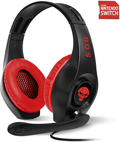 SPIRIT OF GAMER - Casque Micro PRO-NH5 pour SWITCH / SON STEREO 2.0 / HP 40 mm avec Coussinets Rembourrés / Arceau Ajustable