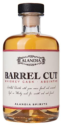Absinth Barrel Cut von ALANDIA | Fassgereift im Bourbon-Fass | Wie einen Whisky trinken | 42% Vol. | (1x 0,5 l)