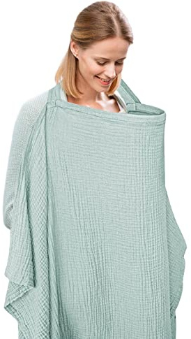 Omvårdnadsskydd - Amningsskydd Poncho för integritet | 360 graders | täckning bekväma amningsskydd för mamma utomhusamning Saiki