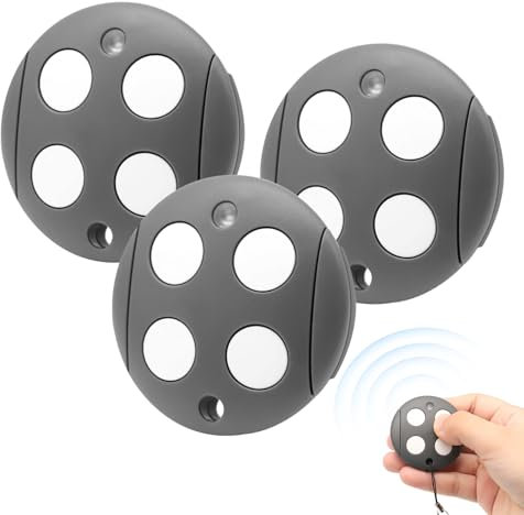 Telecommande Portail Compatible avec MHOUSE GTX4 433,92 MHz, Bip Portail Porte De Garage, 4 Canaux, Code de Roulement (Lot de 3)