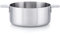 MasterPRO Alessi Bones - Cacerola 24 cm de Acero Inoxidable - Acabado Interior Y Exterior Mate - Cuerpo Recto - Escala Medidora - Asa Lateral Soldada De Fundición Hueca - Apta para Inducción