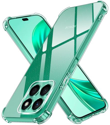 ivoler Funda para Honor X8b, Carcasa Protectora Antigolpes Transparente con Cojín Esquina Parachoques, Suave TPU Silicona Caso Delgada Anti-Choques Case