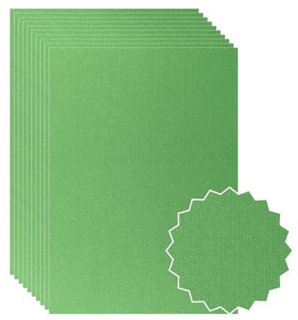 ASENME Präglade texturerade pappersark, A4-storlek - grön Texturerat (Grön, A3 / 8 enheter)
