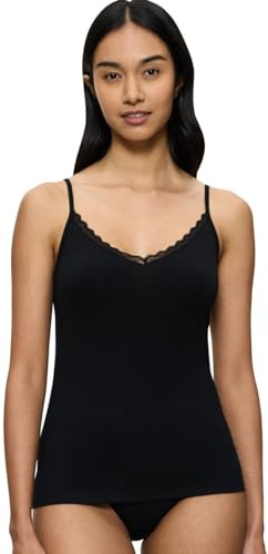 Triumph Feel of Cotton Spaghetti Top Black, Nero, 44