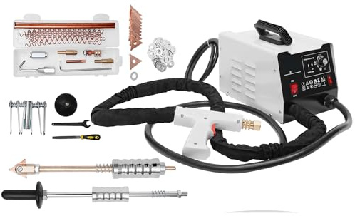 NIGORIY Ausbeulspotter 3KW Spotter Karosserie Ausgangsstrom 3500A Punktschweißgerät Dent Puller Ausbeulenentfernen Bolzenschweißgerät für die Dellenreparatur von Autos & LKWs