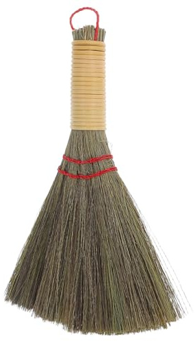 BAZEITFLOW Scopa Piccola in Canna Cinese per Pulizia Casa e Pavimenti, Compatta e Facile da Riporre, per Rimuovere Polvere e Sporco in Ambienti Domestici
