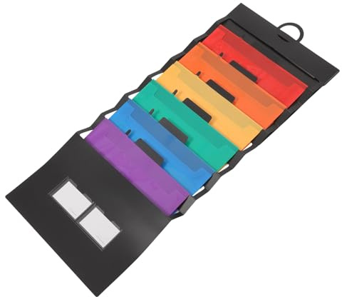 Lurrose Pochette de Classement Circulaire Pliable Grosse Capacité Sangle Élastique, Paquet à Dossiers Étanche et Résistant la Saleté, Organiseur de Documents Portable Bureau et Voyage
