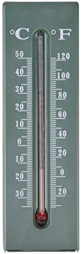 Esschert Design Thermometer Schlüsselversteck aus PP, Glas und Kerosin, 5,2 x 2,8 x 16,2 cm
