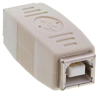 Cmple - USB B to B Adapter USB 2.0 Female to Female Coupler Jack to Jack Connector Converter for Printer Cable Scanner HDD External Hard Drive