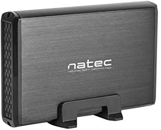 NATEC NKZ-0448 - Caja Externa Rhino para Disco Duro 3,5 USB 3.0 Sata Negra