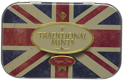Sugar Free Mints in Union Jack Mini Tin British Gift 35g