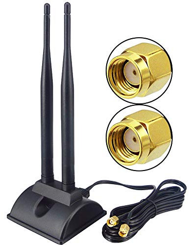 Antenna WiFi dual band 2.4GHz 5.8GHz Connettore maschio RP-SMA per scheda di rete WiFi PCI-E Adattatore WiFi Router wireless Hotspot Cavo 2M