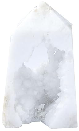 HZLXF1 1 racimo de Cristales Blancos Naturales Adecuado for decoración del hogar Regalo DIY (Color : Agate Cave, Size : 100-130g)