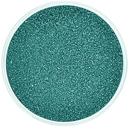moorg Sabbia Colorata Verde Tiffany per Decorazioni 370 g, Sabbia Colorata per Vasi di Vetro, Rito della Sabbia, Sottile 0.2-0.6 mm, Ottima per Le tue Idee Decorative