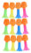 Warmhm Mini Trumpets Kids Party Noisemakers Toy Horns for Sports Events and Safe for Little Ones