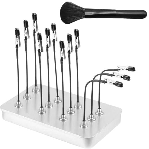 SGSCFG 12 Strumenti di Spruzzo in Metallo E Pennello da 1 Pezzo, Pagine da Colorare Flessibili, Spazzola per Pulizia Corta, Accessori del Modello.