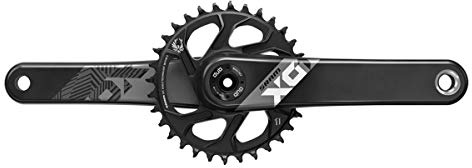 Sram Pédalier X01 Eagle pour Adulte - Noir/Rouge - 165 mm - 32T - Fatbike 5