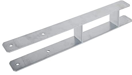 H-Anker 5,0-5,5mm feuerverzinkt 600mm 71/91/101/141 Pfostenträger Pfostenanker Zaun caport (8, 71mm/600mm)