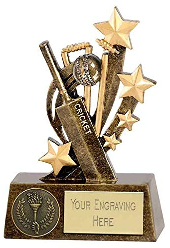 Personlig graverad sentinel cricket 12,7 cm (12,5 cm)