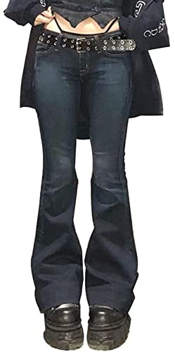 Dam Gothic Cargo Jeans Y2k Vida Ben Punk Grunge Baggy Denim Byxor Harajuku Estetiska Byxor Streetwear
