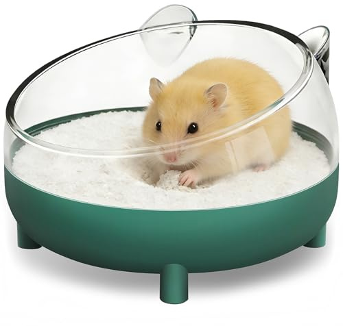 Hamster Bathtub,Small Animals Bathroom,Hamster Sand Bath Container,Hamsters Toilet for Dwarf Hamsters,Gerbils,mice,or Small Animals Food Bowl
