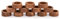 Indus Lifespace Napkin Ring Acacia Wood Set of 12, Wooden Napkin Rings Artisan Crafted in India, Tabletop Decor