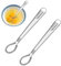 2 Pcs Kleiner Schneebesen,Mini Edelstahl Spiralbesen Whisk,klein Multifunktional rührblitz für Rühren Schlagen Mischen,Küchen Backzubehör Set Langlebig spiralschneebesen zum cocktail,Backen von Milch
