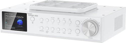 Ferguson Regent Cucina 200 - Radio de Cuisine Dab+/FM, Bluetooth, Réveil, Alimentation Secteur/Piles, Design Compact pour Cuisine Équipée