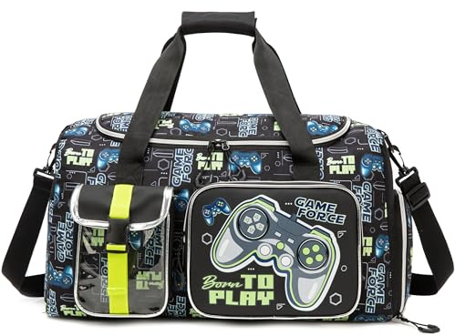 Borsone Palestra Training Bambino Borsa Calcio Sportiva Viaggio per Bambino Bagaglio Duffel Bag