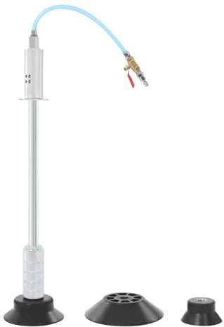 Xlsdlvcnxz Juego de herramientas de extracción de abolladuras de aire con manguera y 3 ventosas, reparación neumática de abolladuras, extractor de martillo para chapa de metal