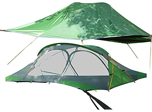 Campo de Senderismo para Acampar al Aire Libre Cama Doble Capa Impermeable Doble 2 Personas Carpa Colgar colga de Carpa de Carpa de Carpa de Hamaca
