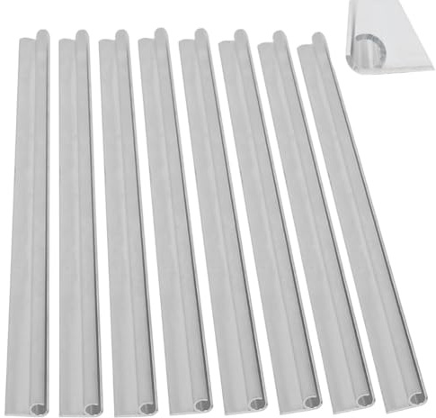 Riel de toldo universal de aluminio anodizado con canal C de 50 cm, para autocaravana, caravana, caravana, 8 piezas, para VW T4 T5 T6, equipo de tienda de campaña, accesorios para caravanas