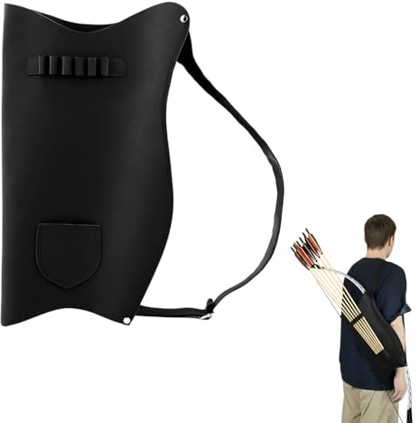 BDKMMS Porta faretra fatta a mano per tiro con l'arco e frecce con cinghia regolabile per escursionismo, caccia, tiro, allenamento, targeting, cosplay