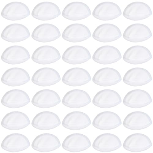 VOSAREA Discos Absorbentes para Lactancia Materna Finos y Adhesivos, 100 Unidades de Material No Tejido Blanco, Diseño Absorbente de Agua para Uso Diario