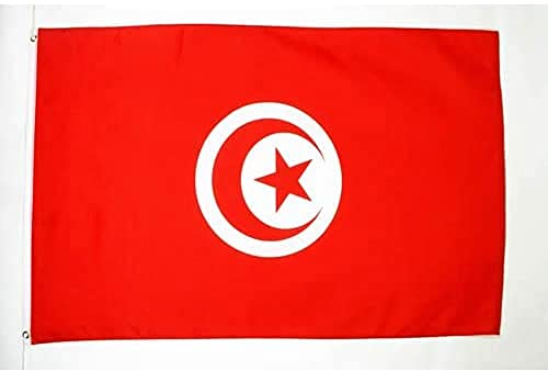 AZ FLAG - Flagge Tunesien - 150x90 cm - Tunesische Fahne 90 x 150 Cm Feiner Polyester - Flaggen